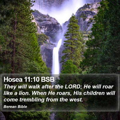 Hosea 11:10 BSB Bible Verse Image