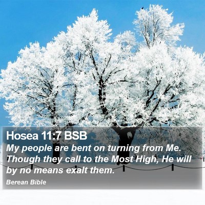 Hosea 11:7 BSB Bible Verse Image