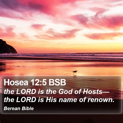 Hosea 12:5 BSB Bible Verse Image