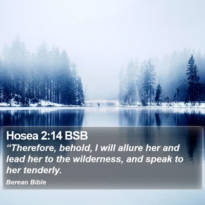 Hosea 2:14 BSB Bible Verse Image
