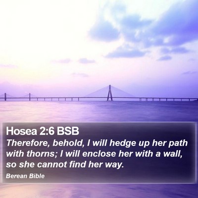 Hosea 2:6 BSB Bible Verse Image