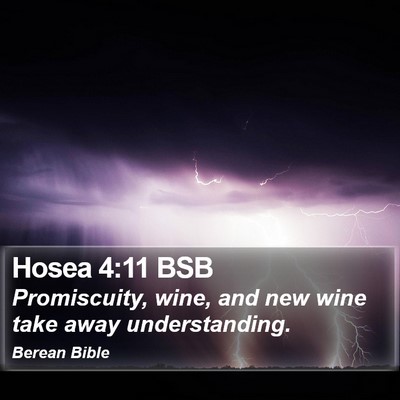 Hosea 4:11 BSB Bible Verse Image