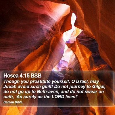 Hosea 4:15 BSB Bible Verse Image