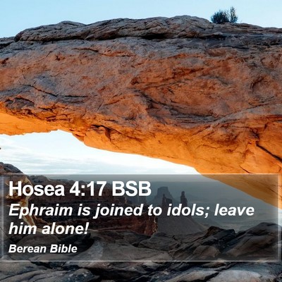 Hosea 4:17 BSB Bible Verse Image