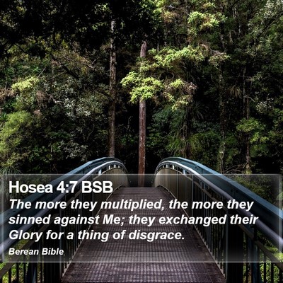 Hosea 4:7 BSB Bible Verse Image
