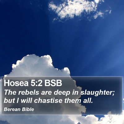 Hosea 5:2 BSB Bible Verse Image