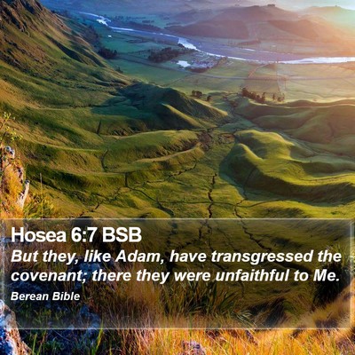 Hosea 6:7 BSB Bible Verse Image
