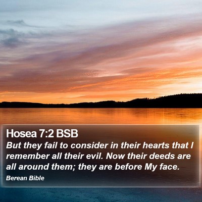 Hosea 7:2 BSB Bible Verse Image