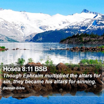 Hosea 8:11 BSB Bible Verse Image