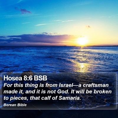 Hosea 8:6 BSB Bible Verse Image