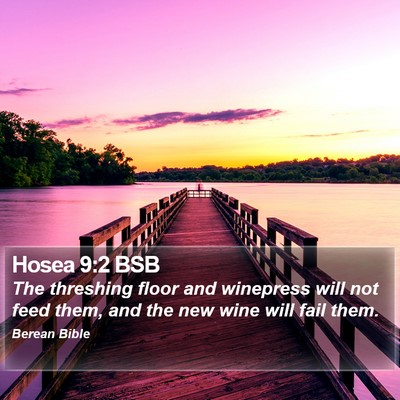 Hosea 9:2 BSB Bible Verse Image