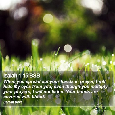 Isaiah 1:15 BSB Bible Verse Image