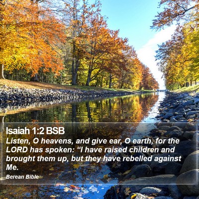 Isaiah 1:2 BSB Bible Verse Image