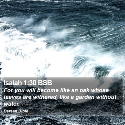 Isaiah 1:30 BSB Bible Verse Image