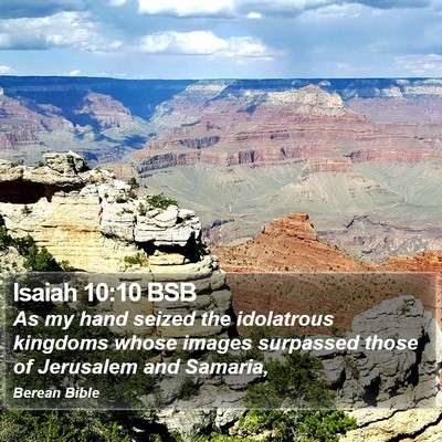 Isaiah 10:10 BSB Bible Verse Image