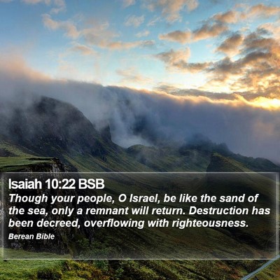 Isaiah 10:22 BSB Bible Verse Image