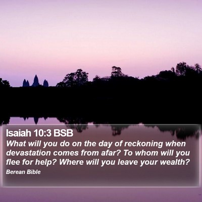 Isaiah 10:3 BSB Bible Verse Image
