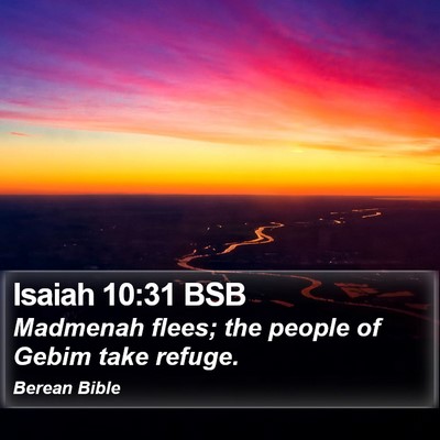 Isaiah 10:31 BSB Bible Verse Image
