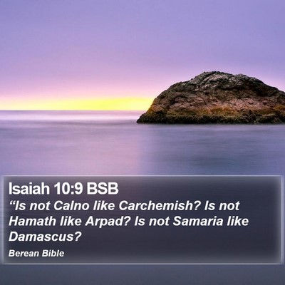 Isaiah 10:9 BSB Bible Verse Image