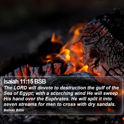 Isaiah 11:15 BSB Bible Verse Image