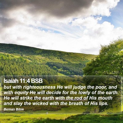 Isaiah 11:4 BSB Bible Verse Image