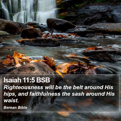 Isaiah 11:5 BSB Bible Verse Image