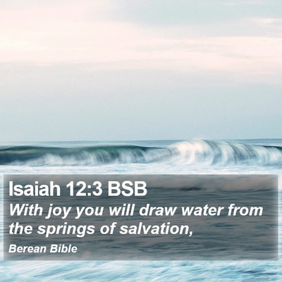 Isaiah 12:3 BSB Bible Verse Image