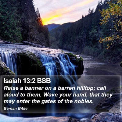 Isaiah 13:2 BSB Bible Verse Image