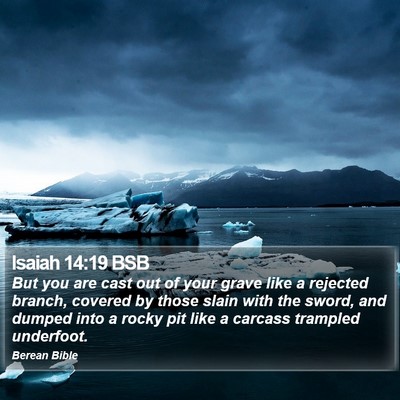 Isaiah 14:19 BSB Bible Verse Image