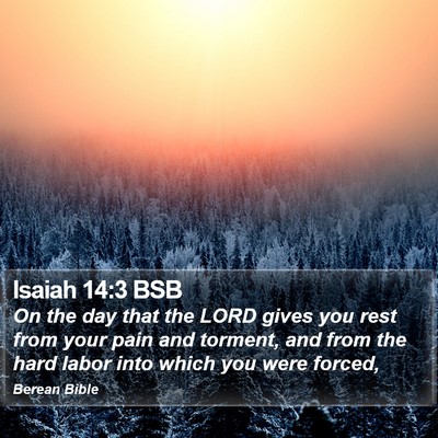 Isaiah 14:3 BSB Bible Verse Image