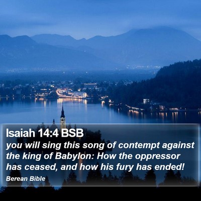 Isaiah 14:4 BSB Bible Verse Image