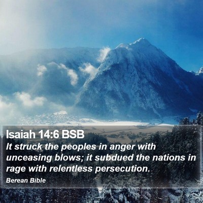 Isaiah 14:6 BSB Bible Verse Image