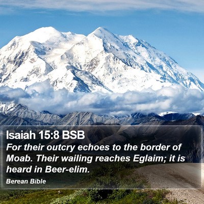 Isaiah 15:8 BSB Bible Verse Image