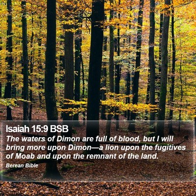 Isaiah 15:9 BSB Bible Verse Image