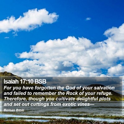 Isaiah 17:10 BSB Bible Verse Image