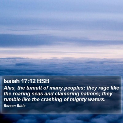 Isaiah 17:12 BSB Bible Verse Image