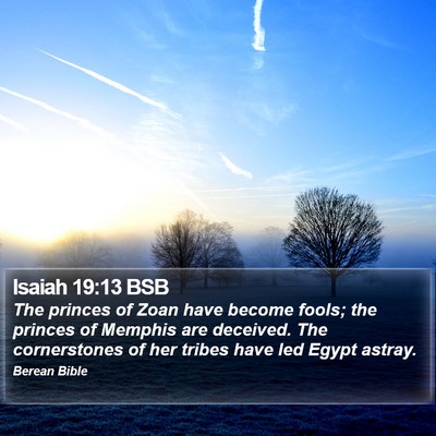Isaiah 19:13 BSB Bible Verse Image