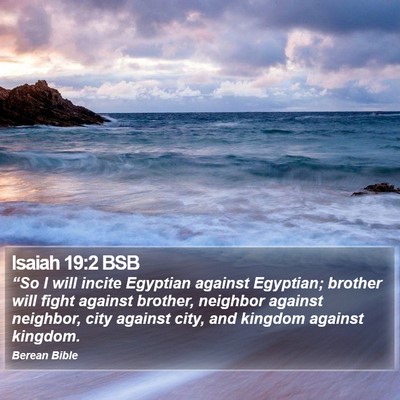 Isaiah 19:2 BSB Bible Verse Image