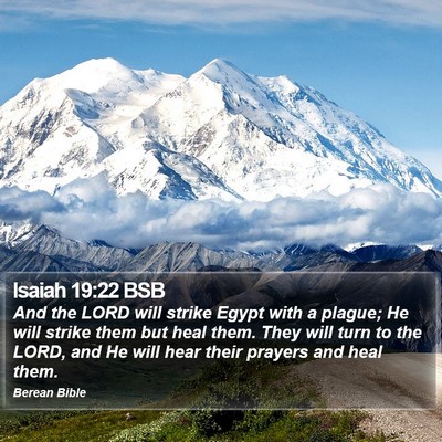 Isaiah 19:22 BSB Bible Verse Image