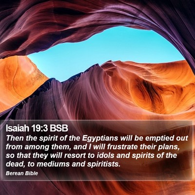 Isaiah 19:3 BSB Bible Verse Image