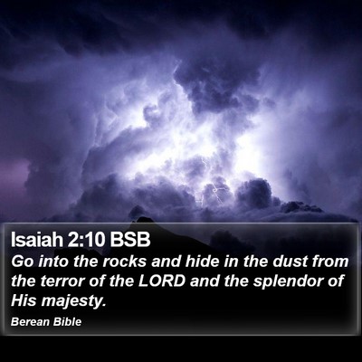 Isaiah 2:10 BSB Bible Verse Image