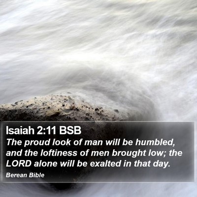 Isaiah 2:11 BSB Bible Verse Image