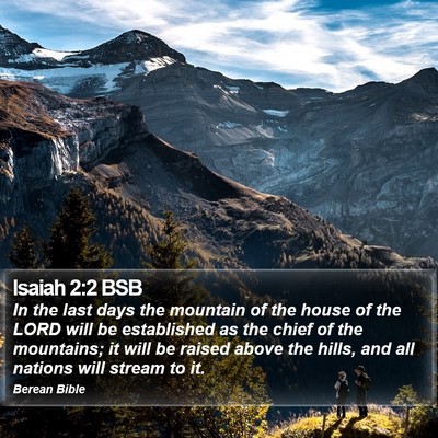 Isaiah 2:2 BSB Bible Verse Image
