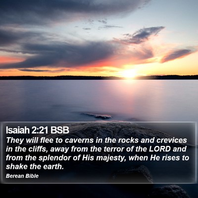 Isaiah 2:21 BSB Bible Verse Image