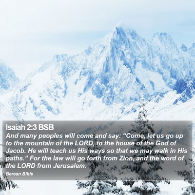 Isaiah 2:3 BSB Bible Verse Image