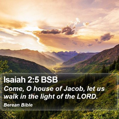 Isaiah 2:5 BSB Bible Verse Image