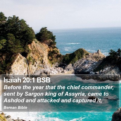 Isaiah 20:1 BSB Bible Verse Image