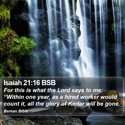 Isaiah 21:16 BSB Bible Verse Image