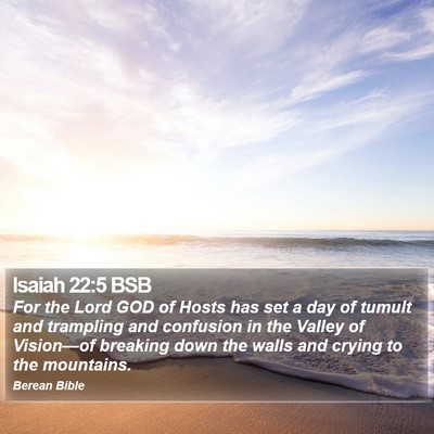 Isaiah 22:5 BSB Bible Verse Image