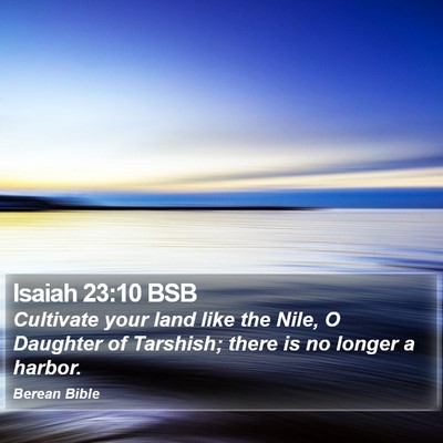 Isaiah 23:10 BSB Bible Verse Image